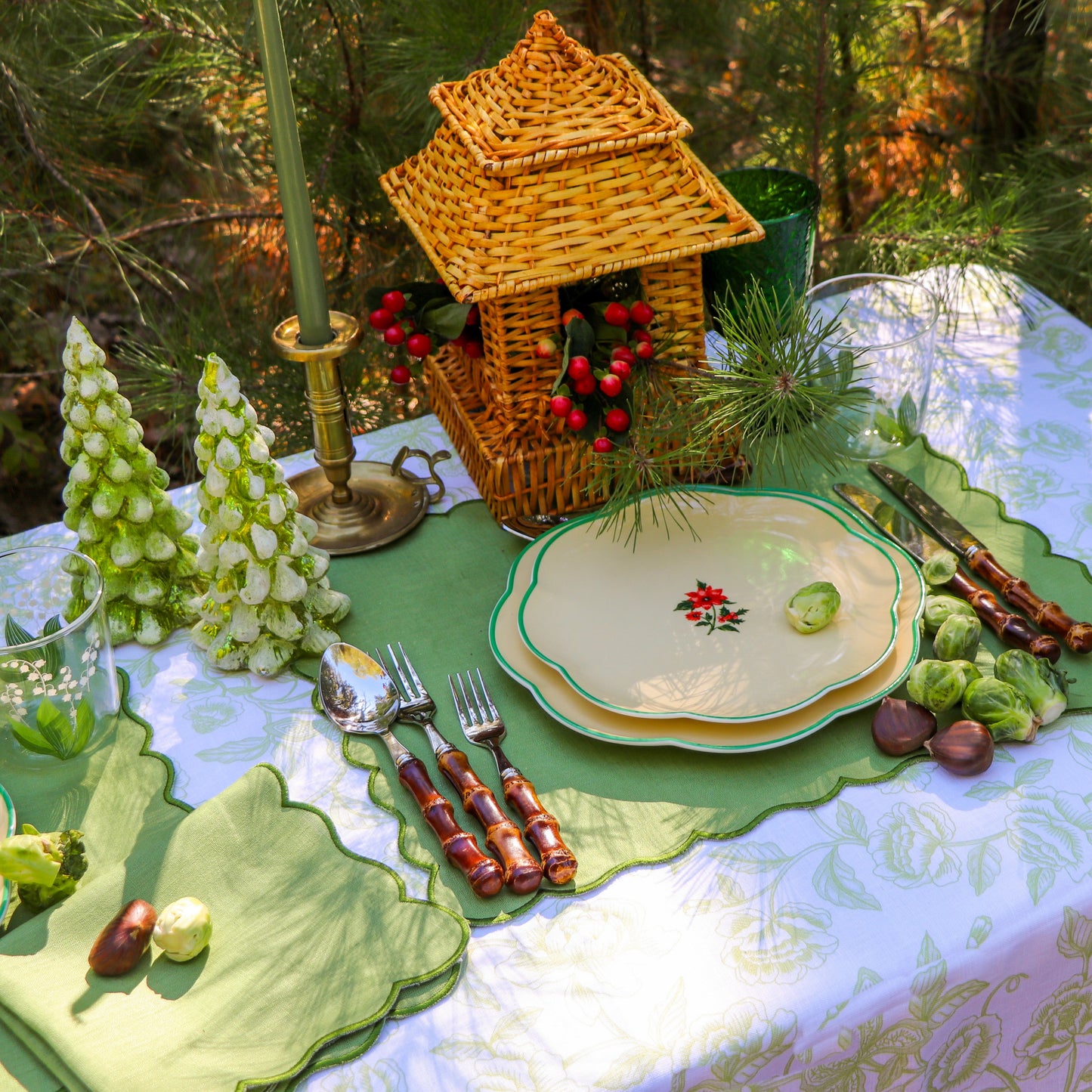 Winter-glow Pine Tree - Pair