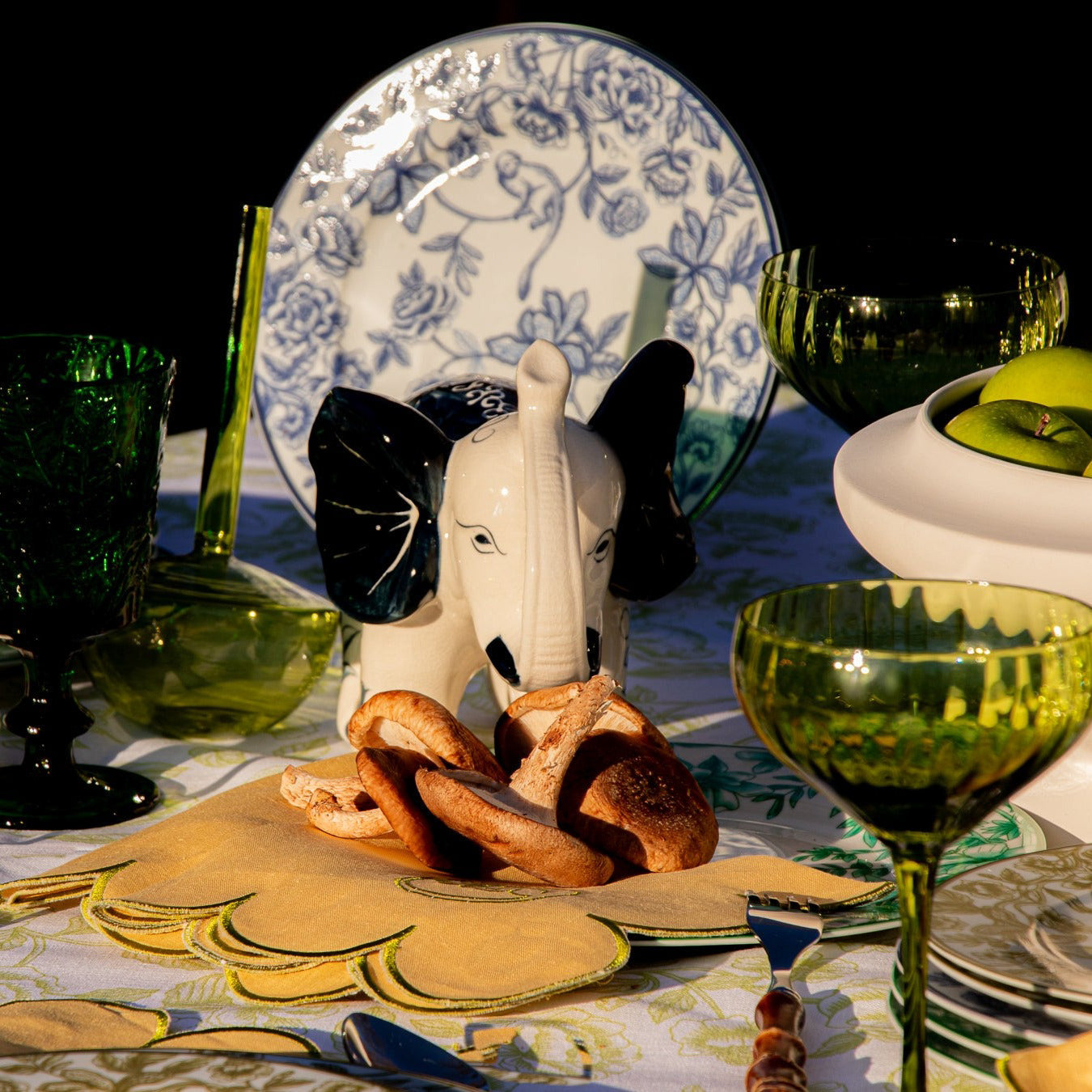 Bombay Blue Starter Plate - Set of 4