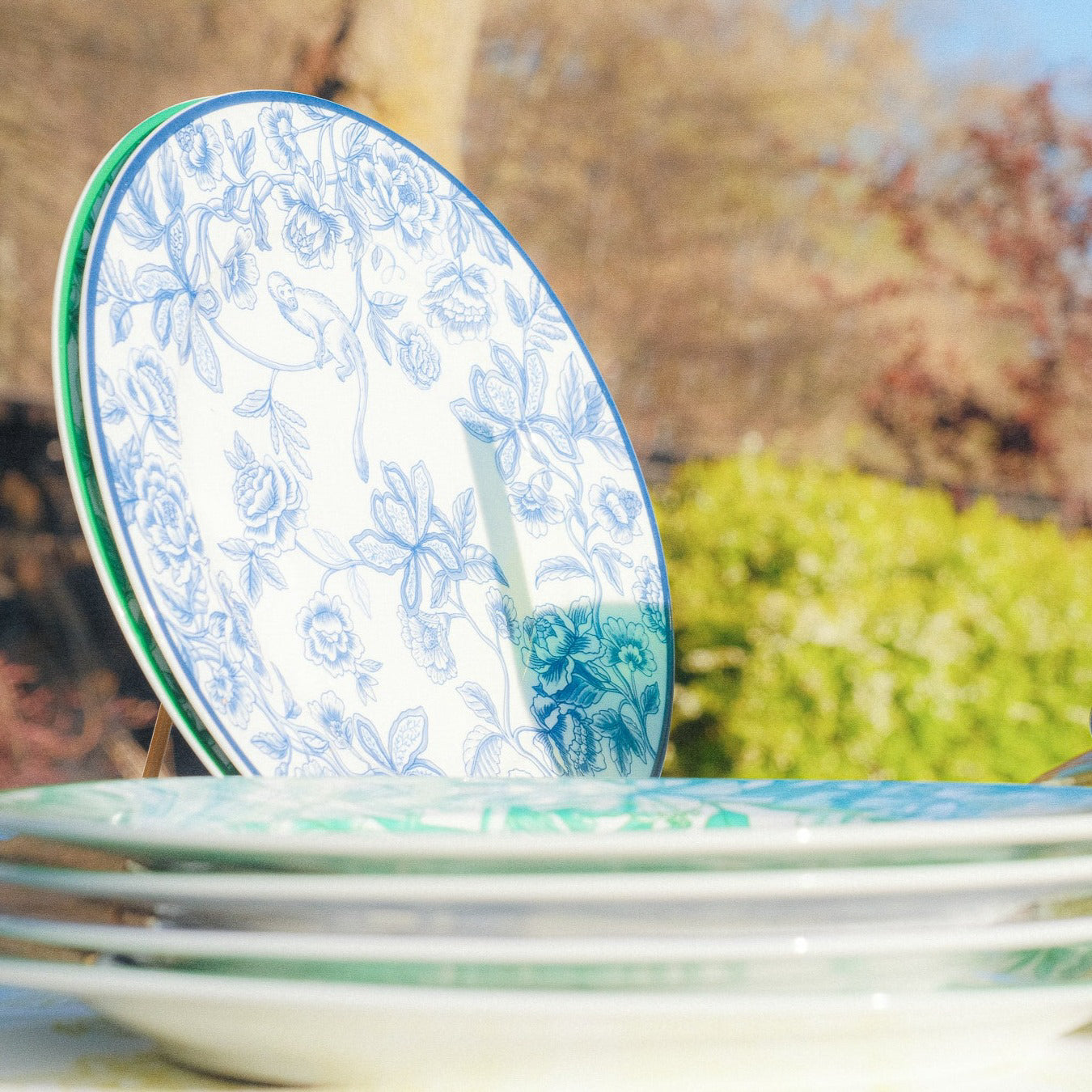 Bombay Blue Starter Plate - Set of 4