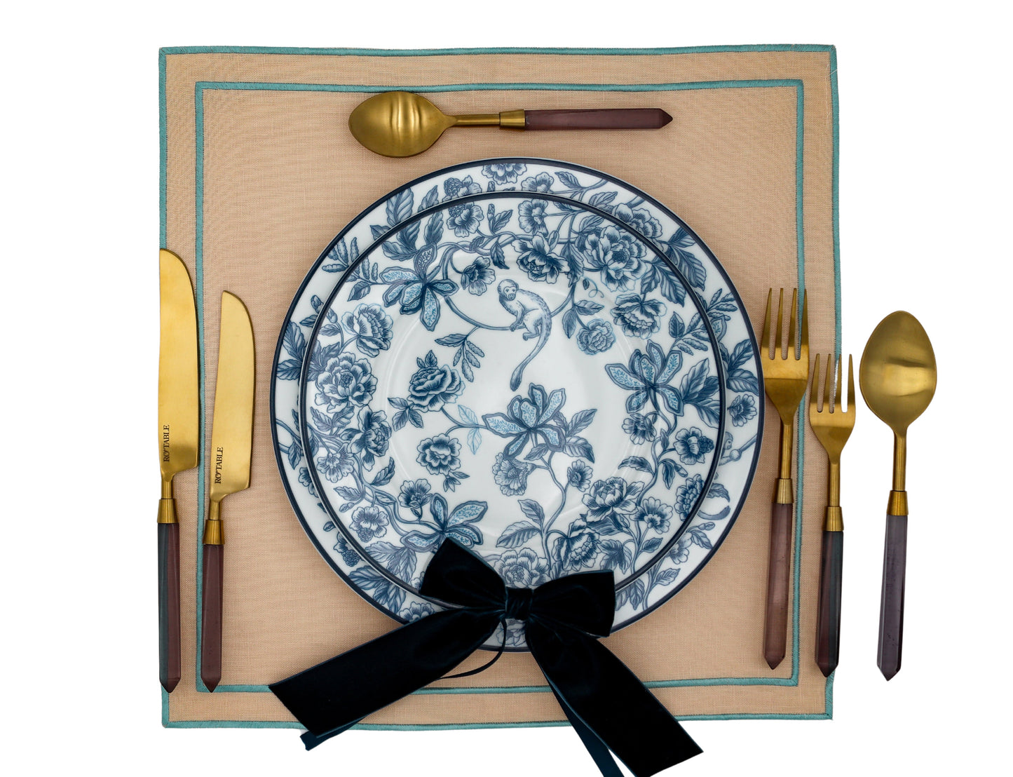 Bombay Blue Starter Plate - Set of 4